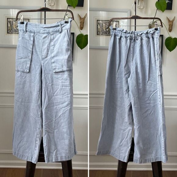 YFB Young Fabulous & Broke Wide Leg Crop Jeans Pants S - Picture 1 of 8